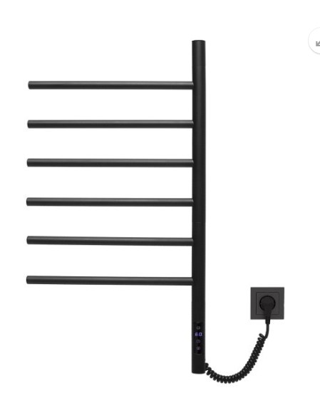Полотенцесушитель электрический Vincea черный, VTD-1S2CBE