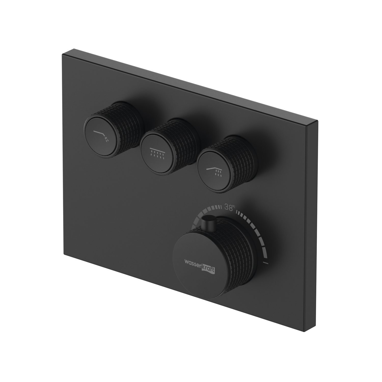 Встраиваемый комплект для ванны с верхней душевой насадкой, лейкой и изливом A7458.219.162.302.240.130.220 Thermo, A7458.219.162.302.240.130.220Thermo