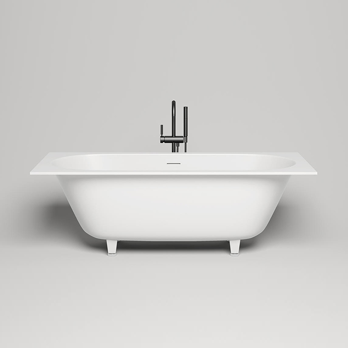 Salini Ornella Axis 190 Kit Встраиваемая ванна 190х90х60см, прямоугольная, материал: S-Sense, донный клапан "Up&Down", слив-перелив, цвет: белый глянцевый 103512G