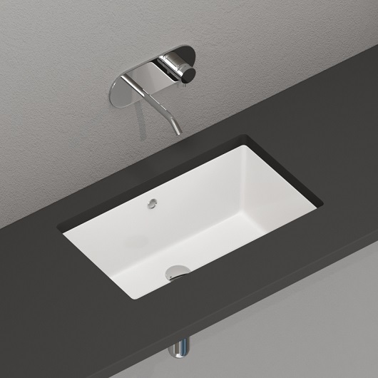 Kerasan Slim Раковина 50 см, без отв., цвет: белый, 022901