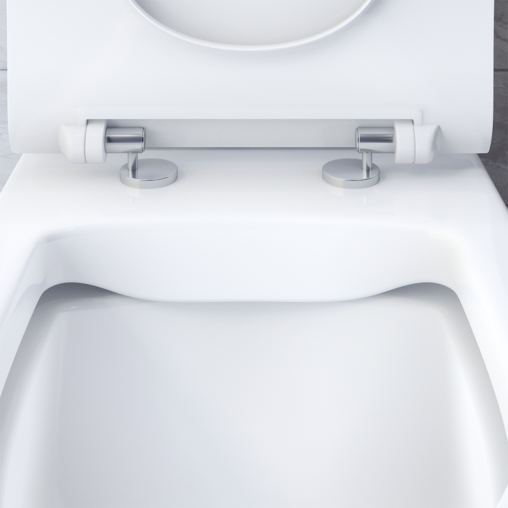 Sirius унитаз-компакт безободковый с сиденьем микролифт, DX86C8600SC