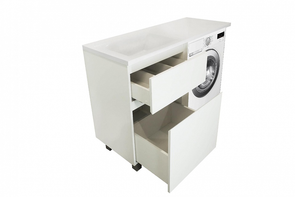 Комплект мебели Dallas Luxe 1100х482 левосторонний напольный 2 ящика (ШхГхВ) 448х476х860, ФР-00001965