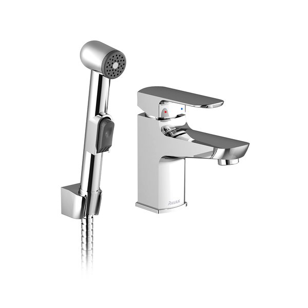 Смеситель для умывальника с гигиеническим душем BM 011.00, X070076