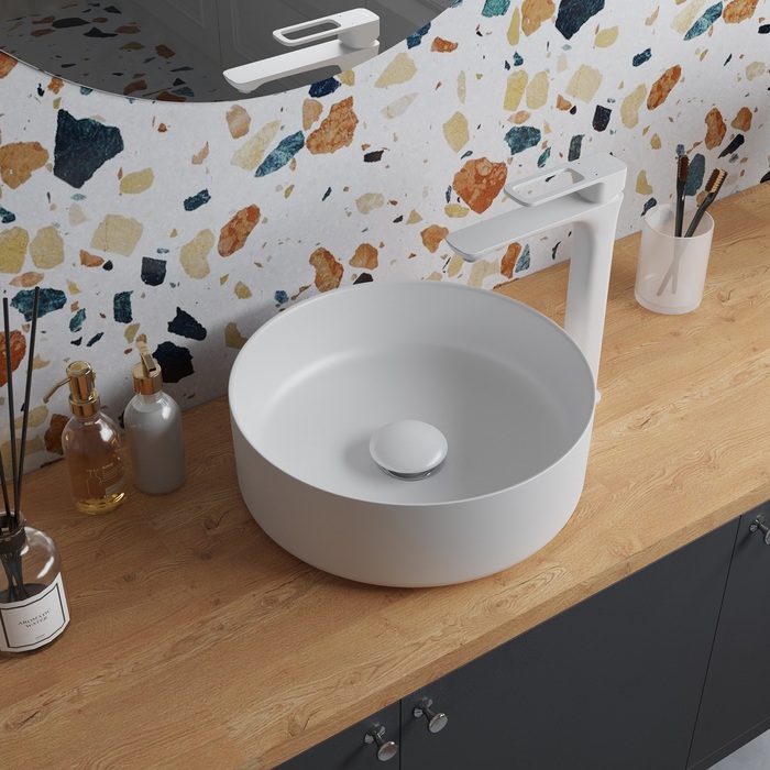 Выпуск для умывальника без перелива, Optima Home, белый матовый, IDDIS, OPHWM00i88