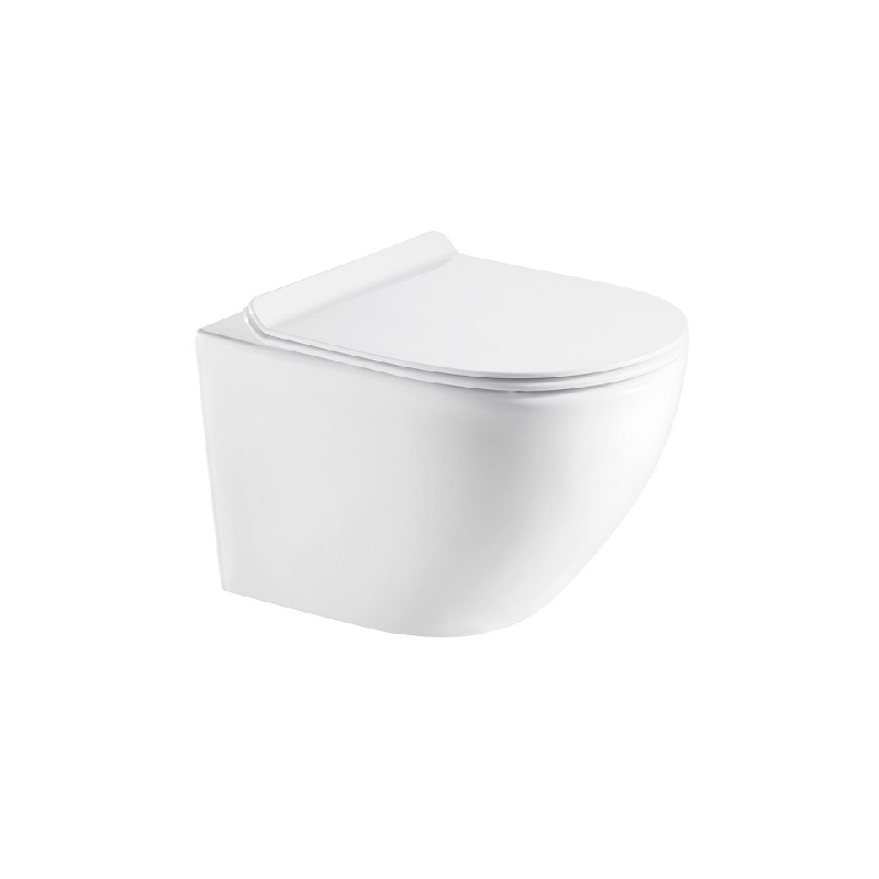 Подвесной унитаз Azario 520*350*370, безободковый, в комплекте с сидением микролифт, AZ0067