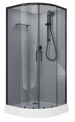 Душевая кабина Aquanet Passion EVO R black 90x90 набор 3, 00267258