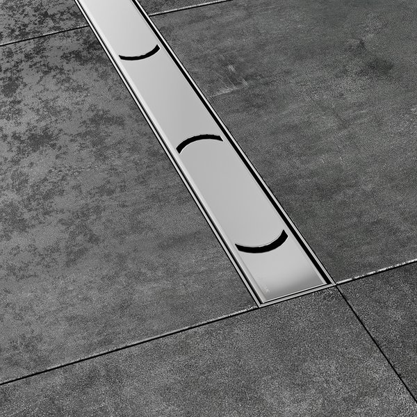 Душевой канал OZ RAVAK Chrome 850 - stainless, X01427