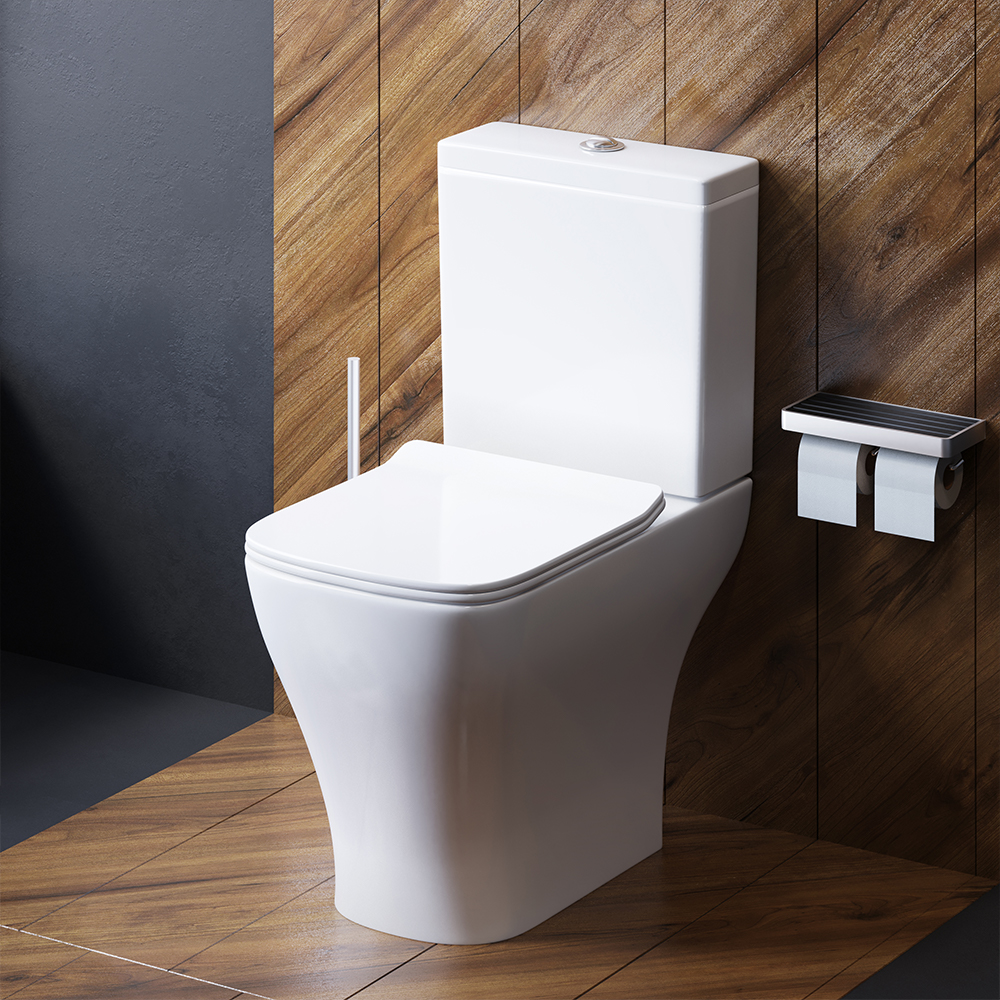 Titan унитаз-компакт безободковый с сиденьем микролифт, DX78C8600SC