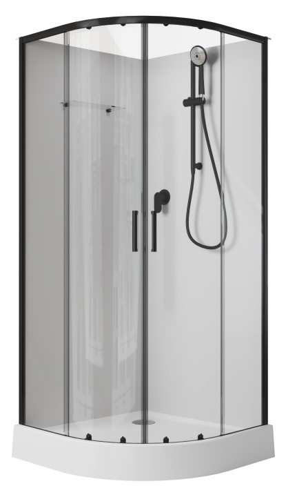 Душевая кабина Aquanet Passion EVO R black 90x90 набор 1, 00267256