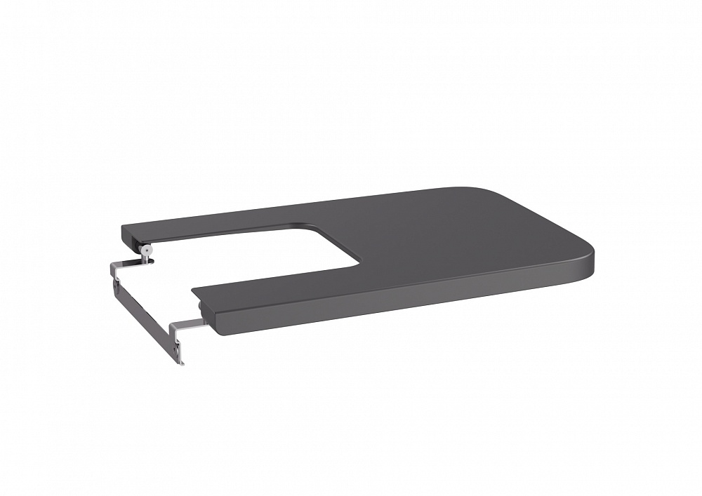 Крышка для биде Roca Inspira Square Supralit, Soft Close, оникс 80653264B