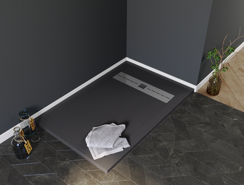 Душевой поддон Aquanet Delight 120х90 черный, 00260112