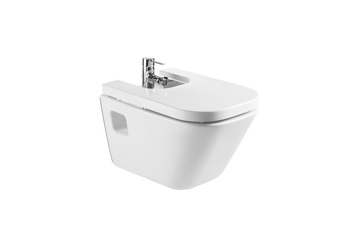 Крышка для биде Roca The Gap Soft Close 806472004 с микролифтом, петли хром