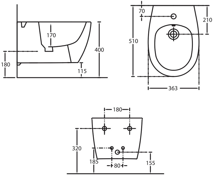 Биде подвесное Allen Brau Fantasy 4.11006.AN