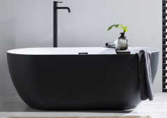 Акриловая ванна Aquanet Delight 170x78 черный матовый, 00289723