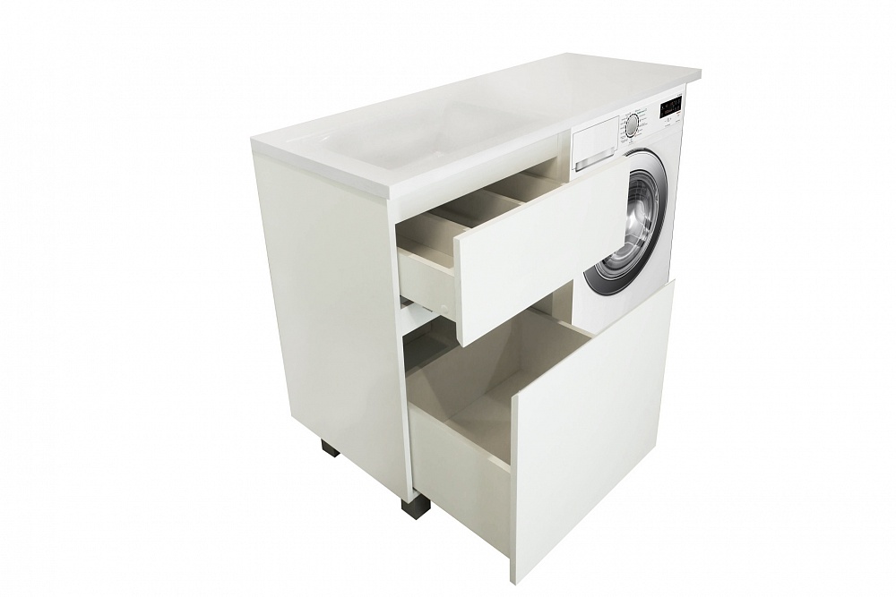 Комплект мебели Dallas Luxe 1000х482 левосторонний напольный 2 ящика (ШхГхВ) 358х476х860, ФР-00002315