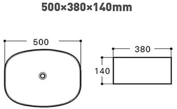 Раковина Aquanet Fine-1-MB 50 черный матовый
