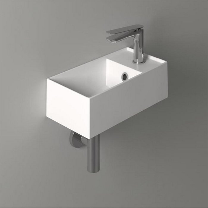 SIMAS AGILE Раковина подвесная 40х20 см, правая , с 1 отв под смеситель,цвет белый AG20 bi*1