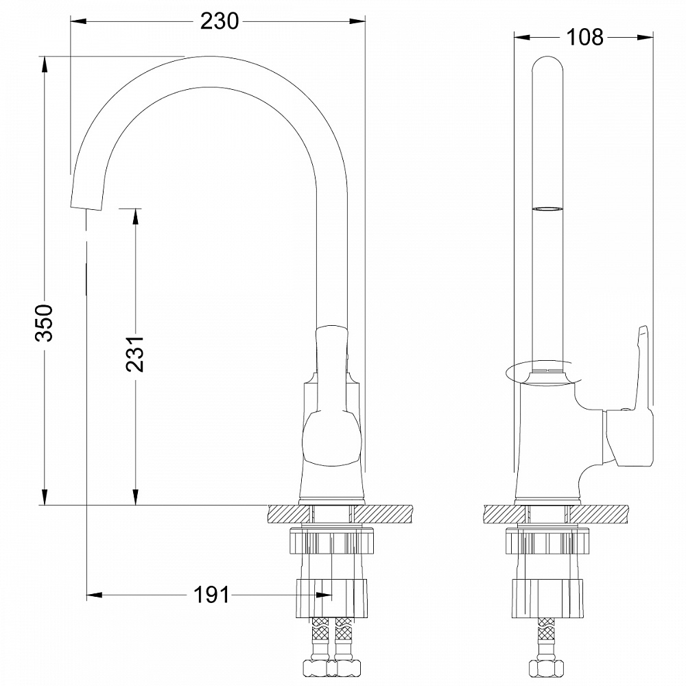 Смеситель Lemark Evitta LM0505C для кухни