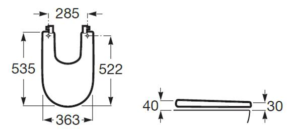 Крышка для биде Roca Meridian 8062A000B