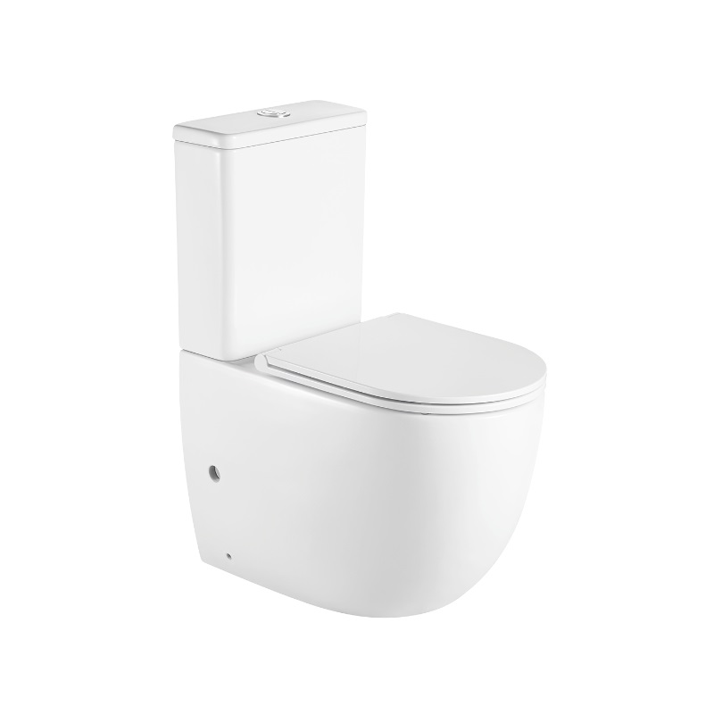 Унитаз напольный Azario 620*340*810, безободковый, в комплекте с бачком и сиденьем микролифт, AZ2128