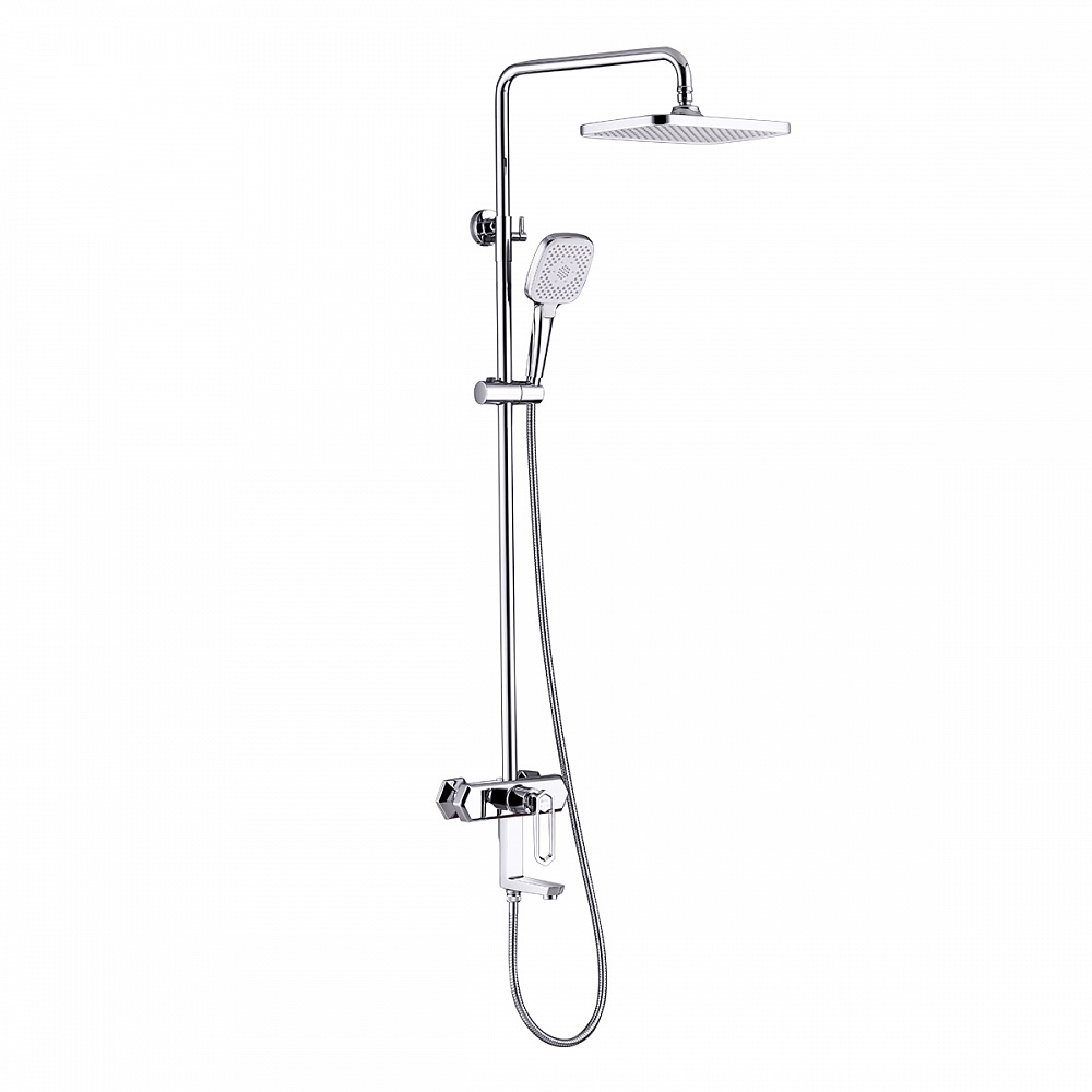 Смеситель Lemark Prizma LM3962C для ванны и душа с регулируемой высотой штанги