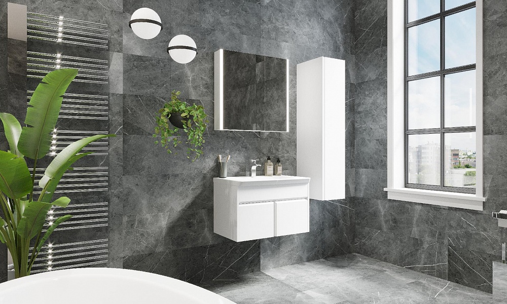 Зеркальный шкаф Roca UP 60 R белый глянец ZRU9303025