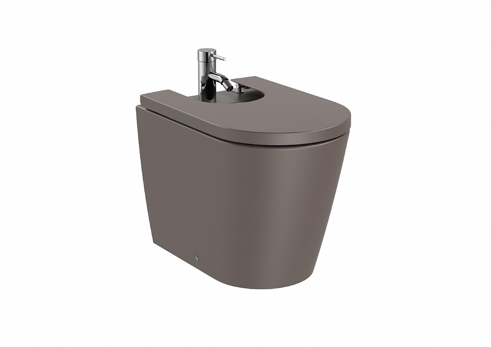 Биде Roca Inspira round напольное, BTW, кофейный 357527660