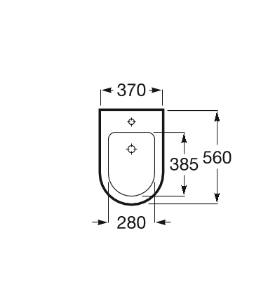 Крышка для биде Roca Inspira Round Soft Close 80652200B
