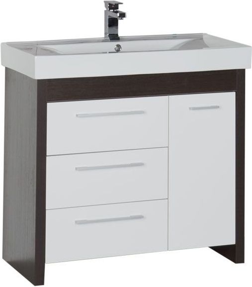 Тумба с раковиной Aquanet Тиана 100 венге, 00212886