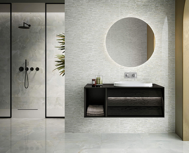 Набор встроенной душевой системы Origin на 3 направления, матовый черный (верхняя лейка, излив, ручной душ, смеситель встроенный внешняя и внутренняя часть), A49284EXP