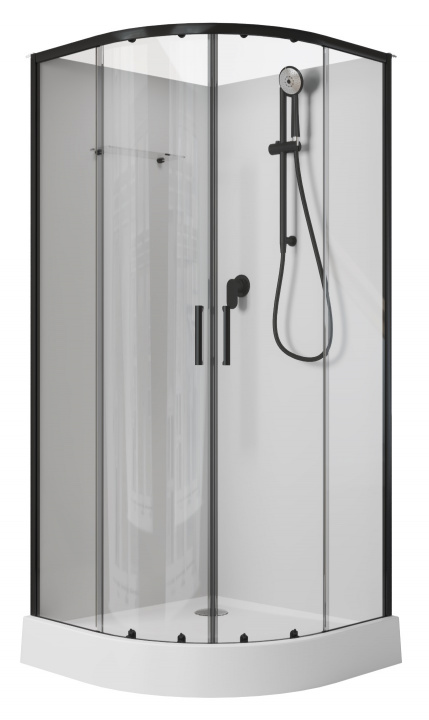 Душевая кабина Aquanet Passion EVO R Black 80x80, 00281984
