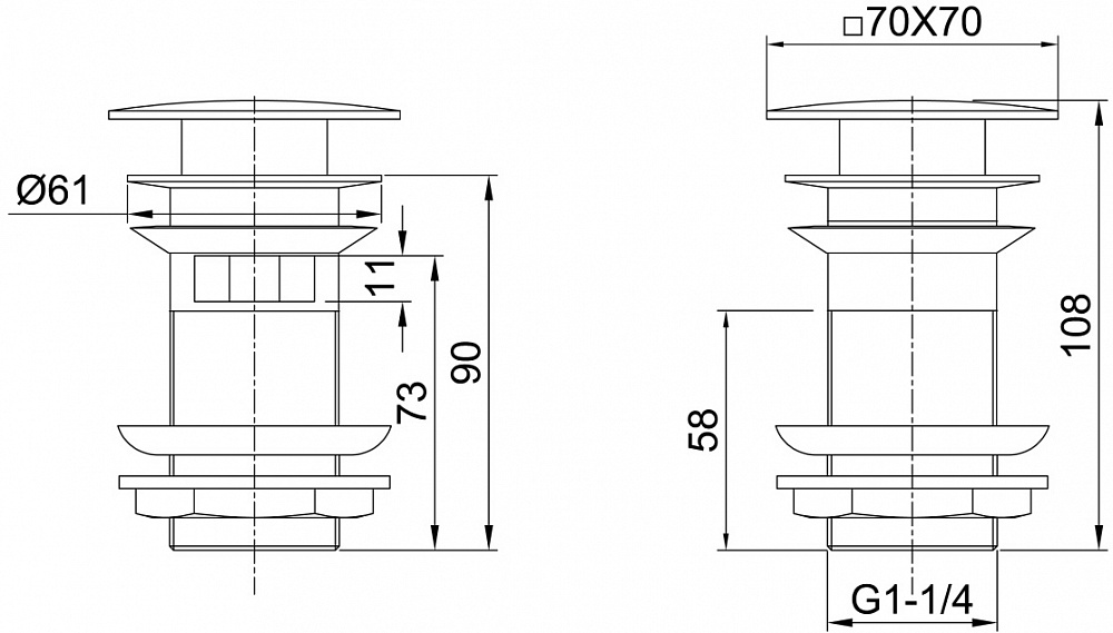 Донный клапан Allen Brau Infinity 5.21026-31