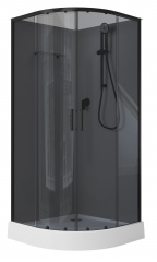 Душевая кабина Aquanet Passion EVO R black 90x90 набор 4, 00267259