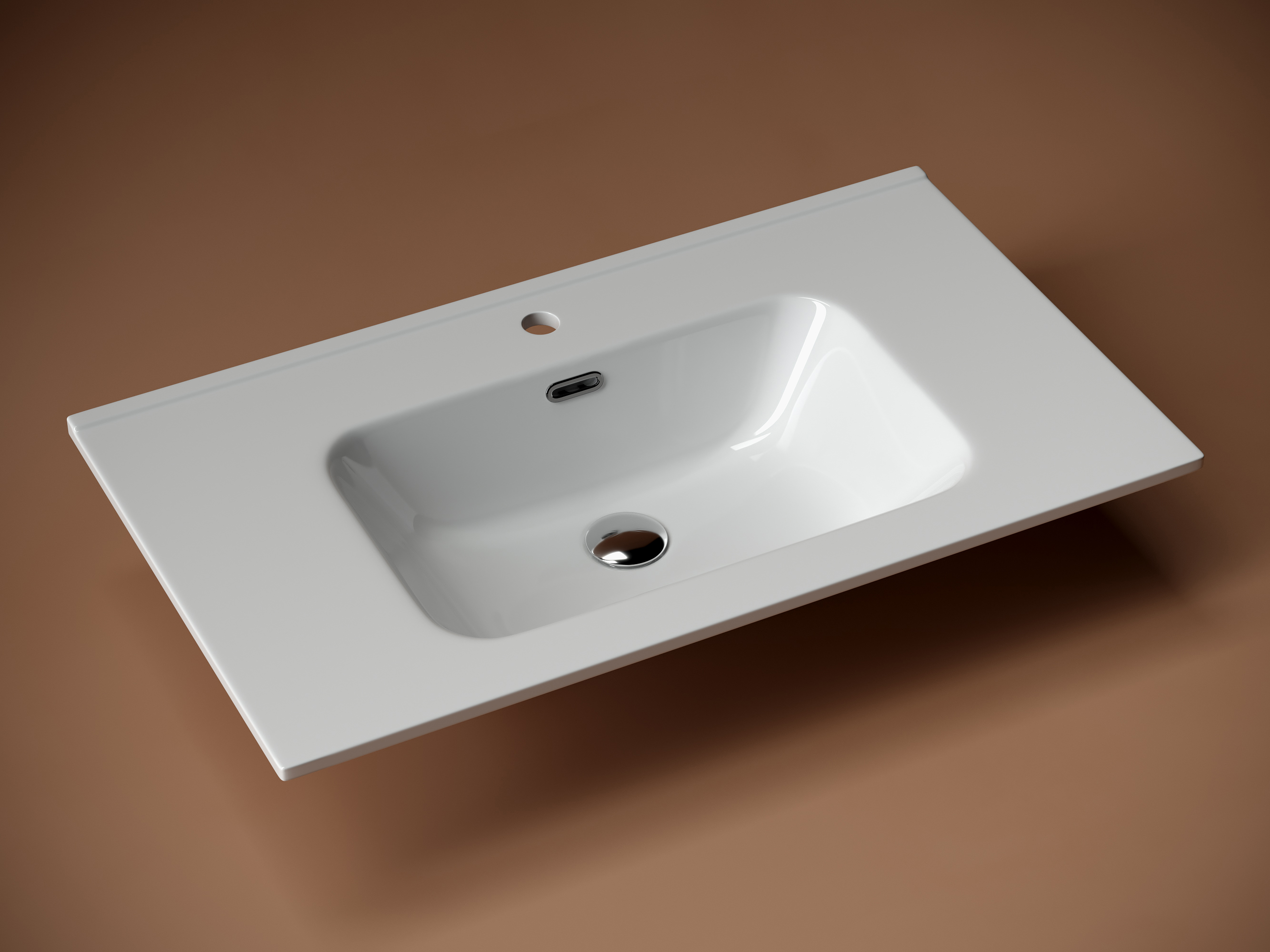 Раковина накладная Ceramicanova Element 81х46,5 с отверстием под смеситель, CN7005
