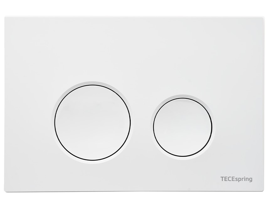 Пластиковая панель смыва для унитаза TECEspring LT, белая глянцевая, S240110