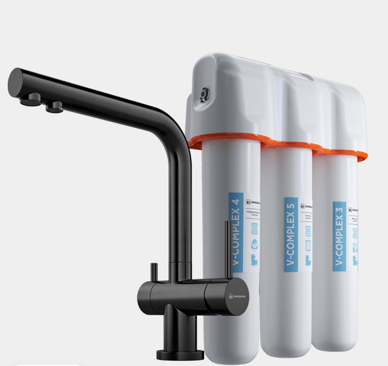 Смеситель для кухни + система фильтрации Nagano + Pure Drop Lite gm, 4179.8028