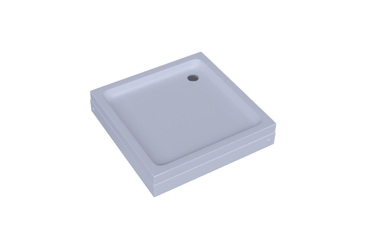 Душевой поддон акриловый Aquatek DPA-0000008 80*80*15 см, квадрат с ножками и с фронтальным экраном, без сифона, DPA-0000008