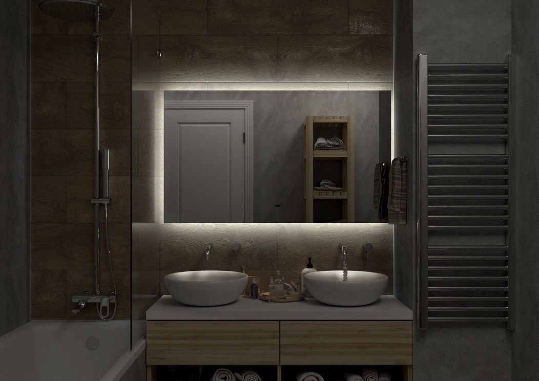 Зеркало с подсветкой ART&MAX PERUGIA, AM-Per-1200-800-DS-F