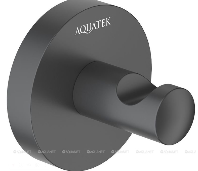 Крючок для полотенец Aquatek Оберон AQ4201MB черный матовый, AQ4201MB