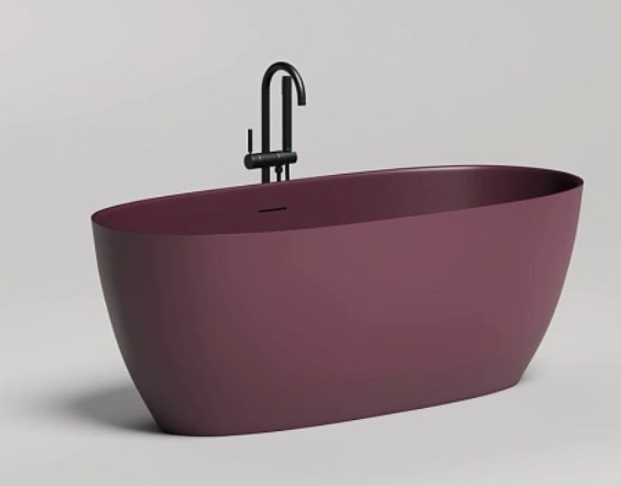 Отдельностоящая ванна Salini S-Stone ALDA 170 Матовая, цвет RAL по выбору  , 101922MF