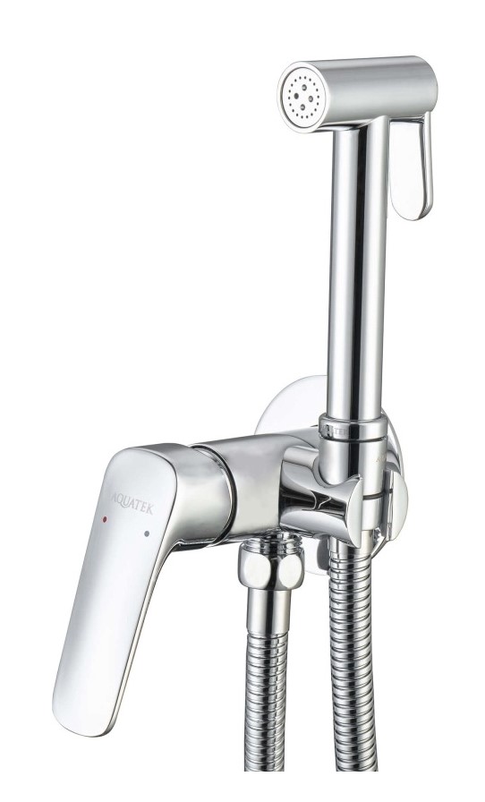 Гигиенический душ со смесителем Aquatek Вега AQ1019CR хром, AQ1019CR