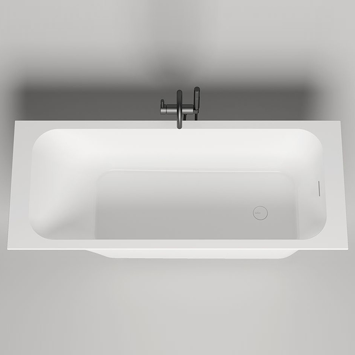 Salini Orlando KIT ванна 1800*700 искусственный камень с щелевым переливом, 102116G