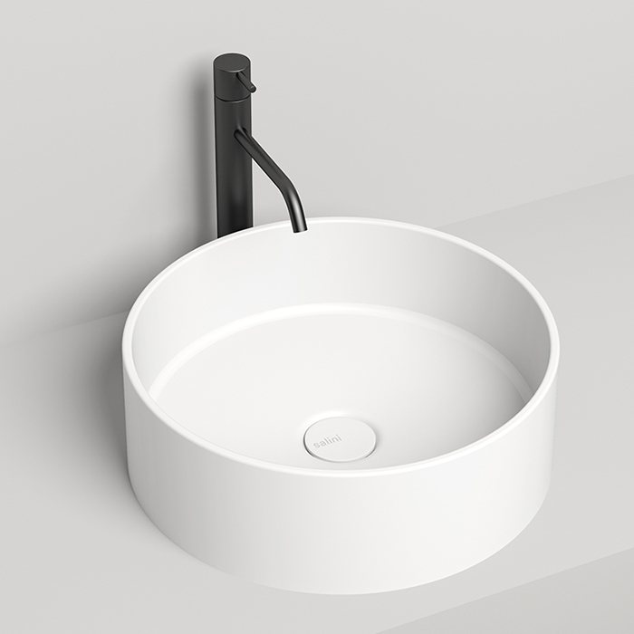 Salini ARMONIA 202 Раковина накладная 450х450х150мм  S-Sense, глянцевый, белый., 130112G