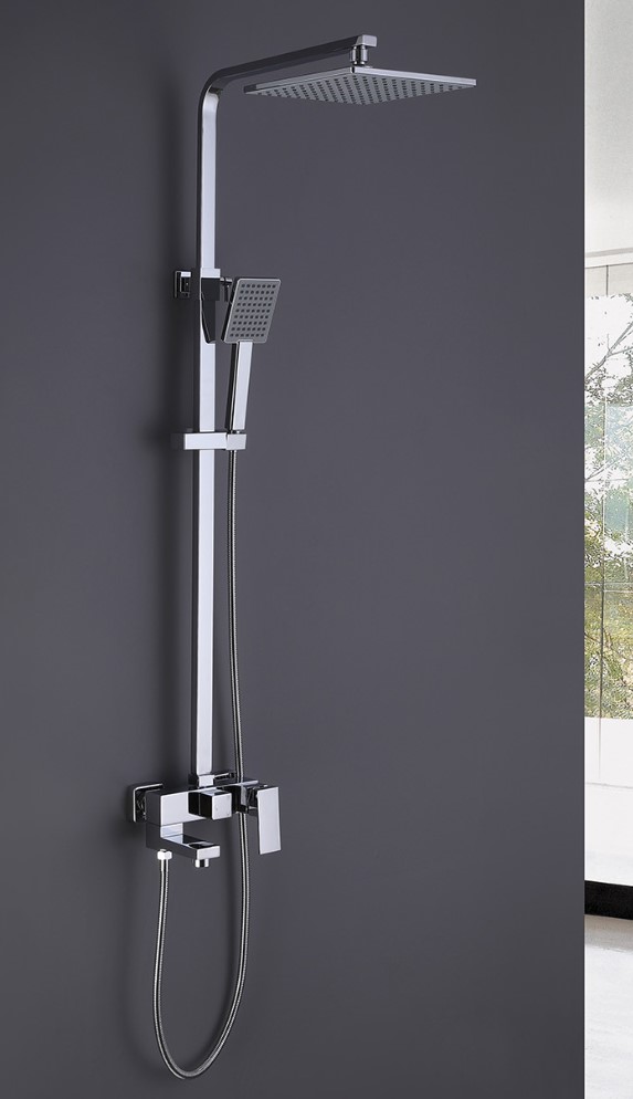 Душевая стойка ABBER Daheim AF8216L с изливом, хром, AF8216L