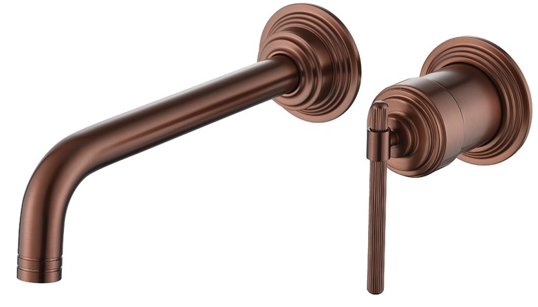 Смеситель для умывальника из стены, ETERNA COPPER BRUSHED, 175-CB